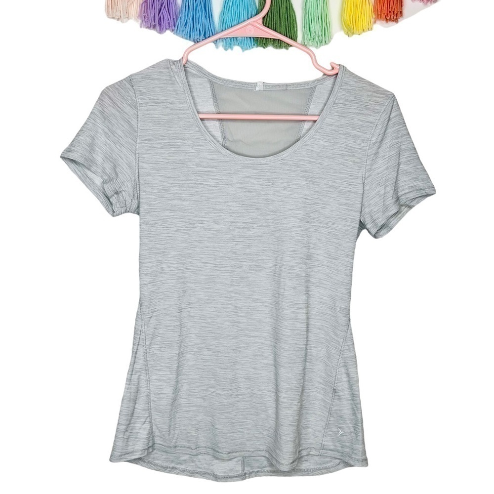 Old Navy Active Gray Grey Breathe On Athletic Short Sleeve Workout Shirt Size XS